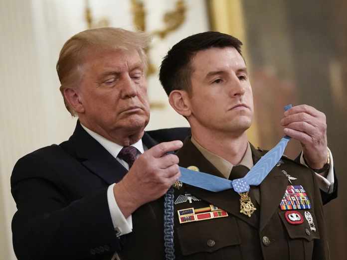 Trump Awards The Medal of Honor to Soldier Who Freed Hostages in Iraq
