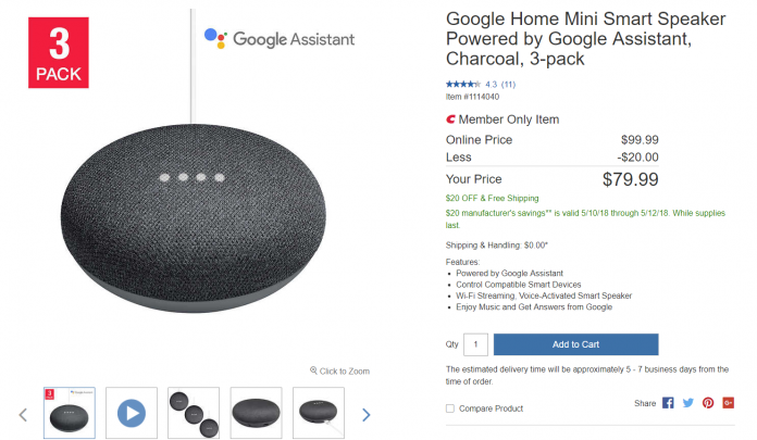 google home mini features