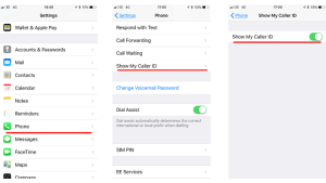 how to change your caller id on iphone